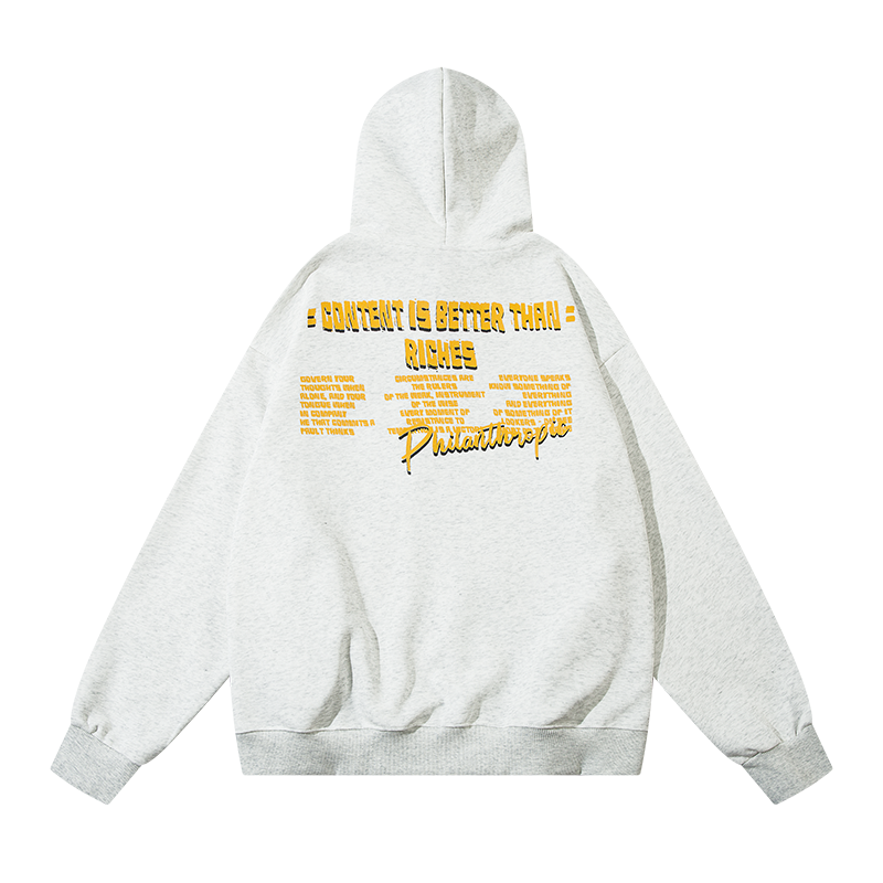 The Boondocks Tribute: "Content Is Better Than Riches" Vintage Wash Hoodie
