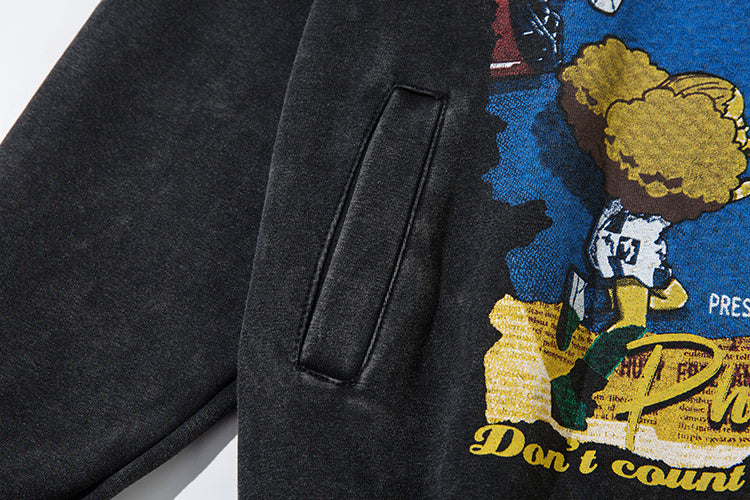 The Boondocks Tribute: "Content Is Better Than Riches" Vintage Wash Hoodie