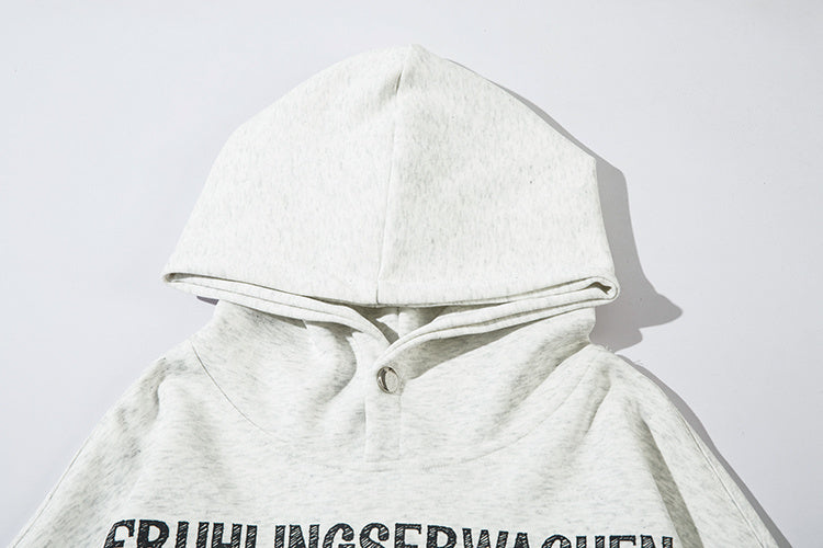 Unisex "Serendipity" Fast Food Graphic Hoodie - Oversized Streetwear Pullover