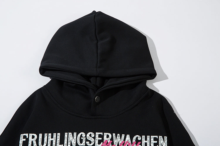 Unisex "Serendipity" Fast Food Graphic Hoodie - Oversized Streetwear Pullover