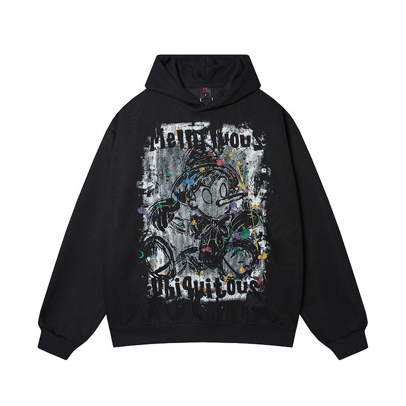 Urban Graffiti Art Hoodie - "Mellifluous" Graphic Print Sweatshirt