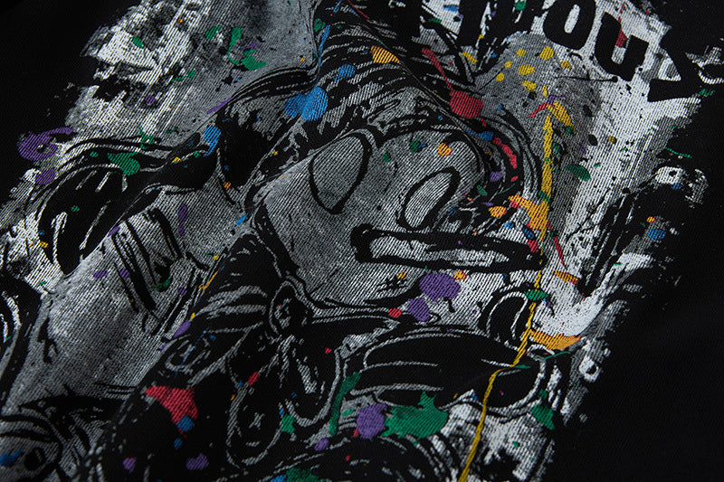 Urban Graffiti Art Hoodie - "Mellifluous" Graphic Print Sweatshirt