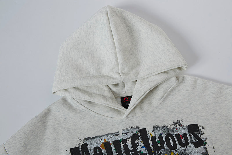 Urban Graffiti Art Hoodie - "Mellifluous" Graphic Print Sweatshirt