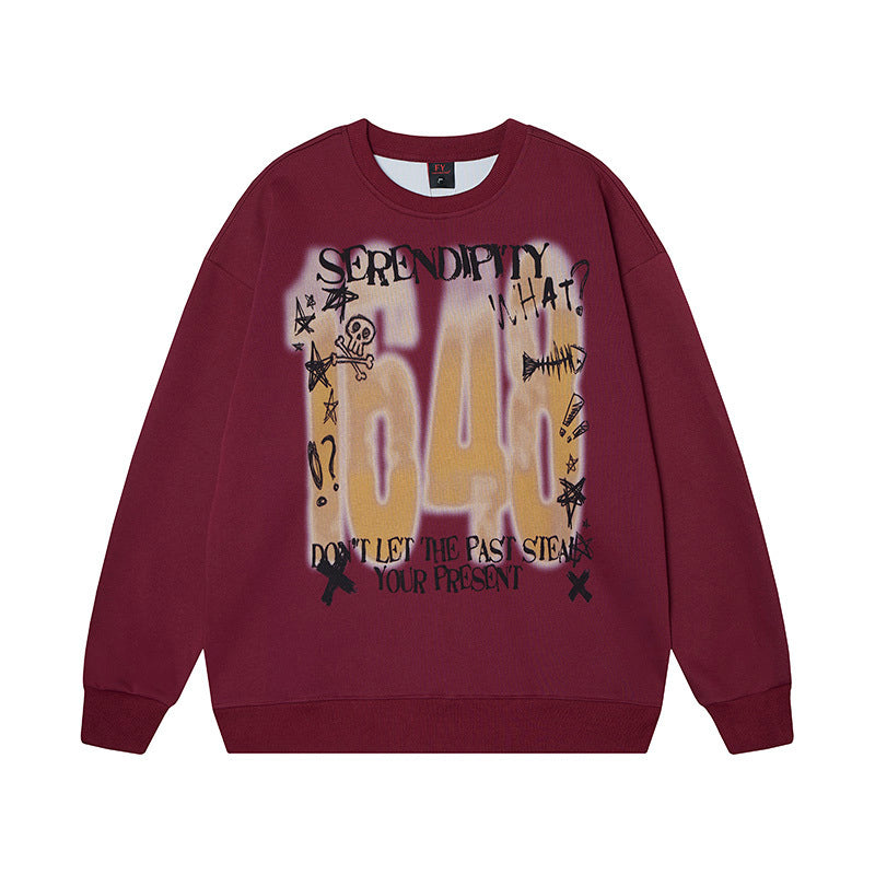 Serendipity 1948 Graffiti Crewneck Sweatshirt | Oversized Streetwear Pullover