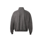 Unisex Varsity Jacket with Logo - Pink & Gray, Stand Collar Zipper Coat for Spring/Fall