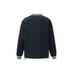 V-Neck Sweatshirt (Grey/Navy) - Unrestricted Shoulder Fit