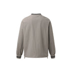 V-Neck Sweatshirt (Grey/Navy) - Unrestricted Shoulder Fit