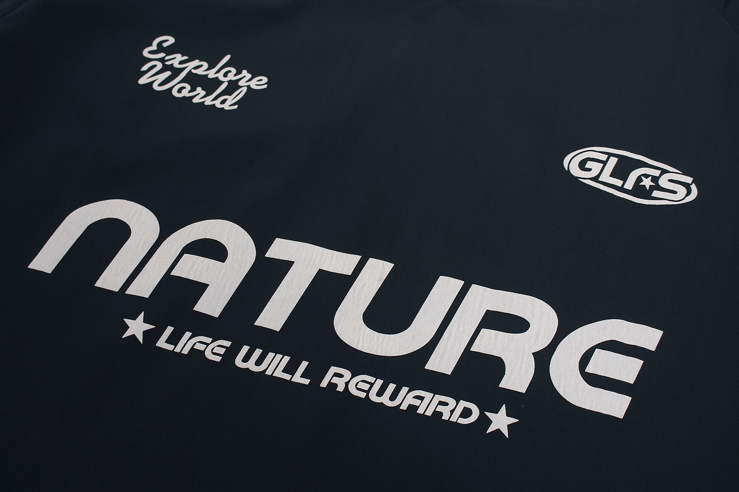 V-Neck Sweatshirt (Grey/Navy) - Unrestricted Shoulder Fit