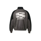 Short jacket,Unisex Retro Racing Style Jacket | Pink/Black &amp; Grey/Black Colorblock | Streetwear Essential