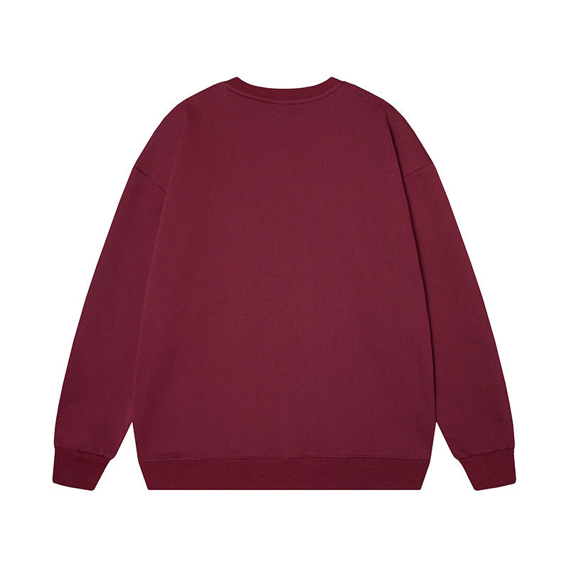 Maroon sweatshirt on a white background